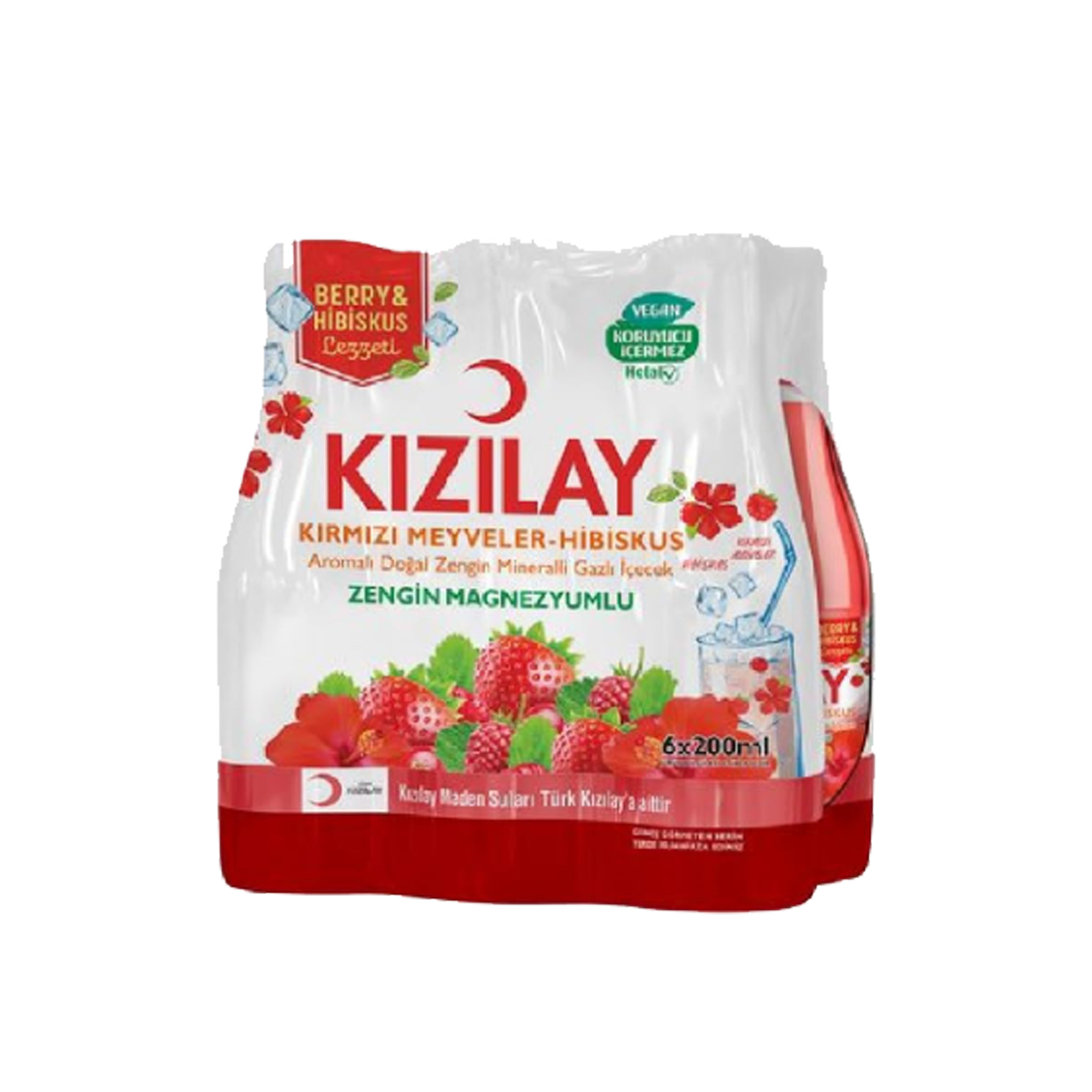 Kızılay Maden Suyu 6'lı Kırmızı Meyveler 200 ml